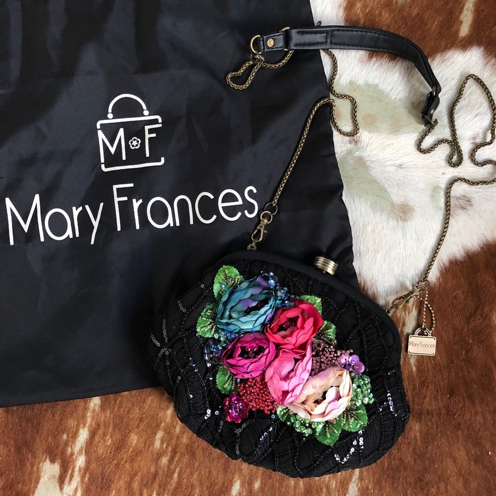 Mary Frances beaded floral designer bag!